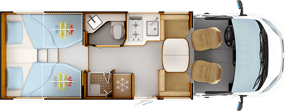 Inredningsvariant för dagen RAPIDO C66